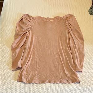Nation LTD Blush Pink Puff Sleeve T-Shirt